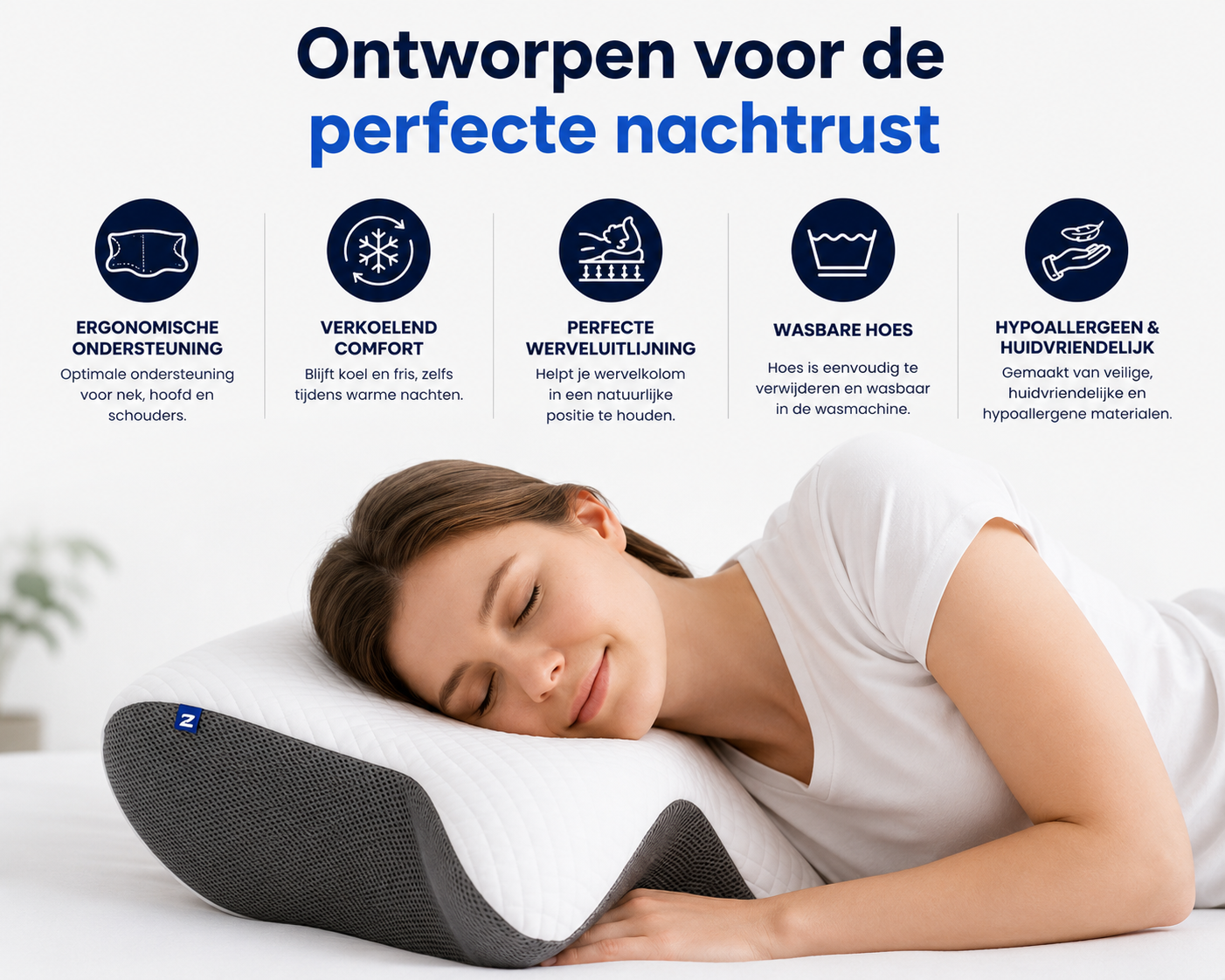Oreiller anti-ronflement ZenRest Butterfly — Dormez enfin comme avant